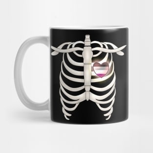Ribcage With Asexual Heart Mug
